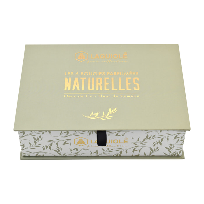 Coffret de 6 bougies parfumées - 180g