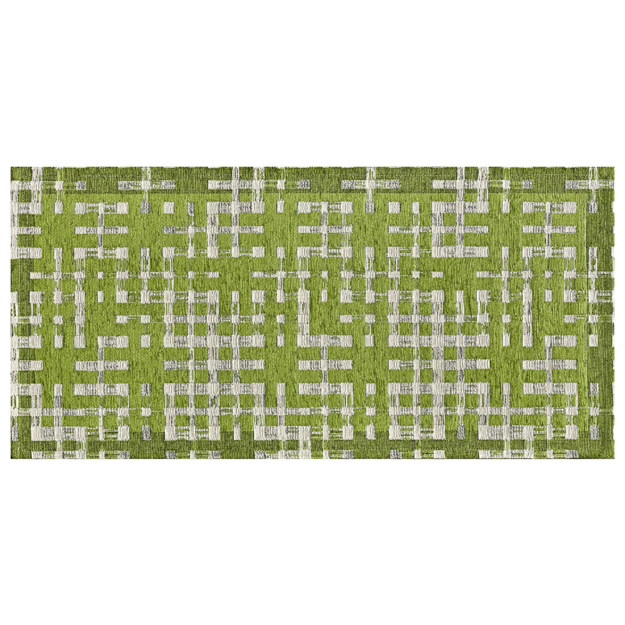 Tappeto Salotto Sala Lavabile Verde