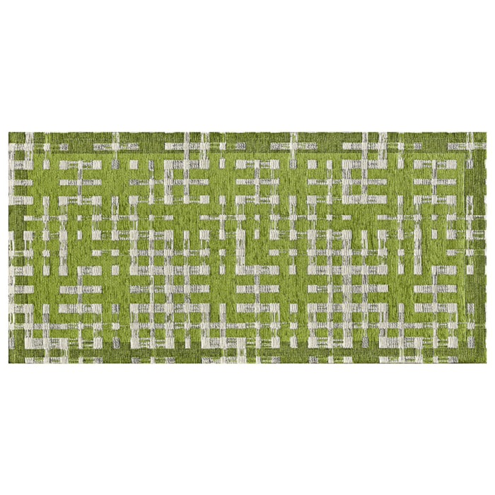 Tappeto Salotto Sala Lavabile Verde