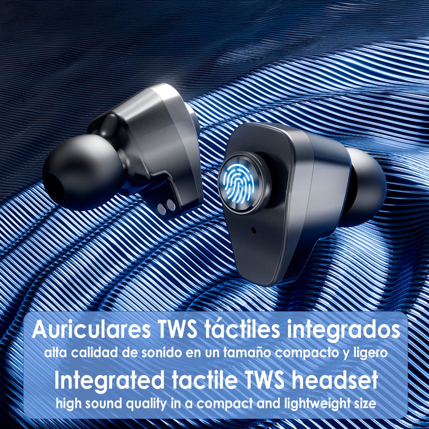 Smartwatch GT100 Pro multideporte, tensión y O2 en sangre, con auriculares TWS 5.1 integrados