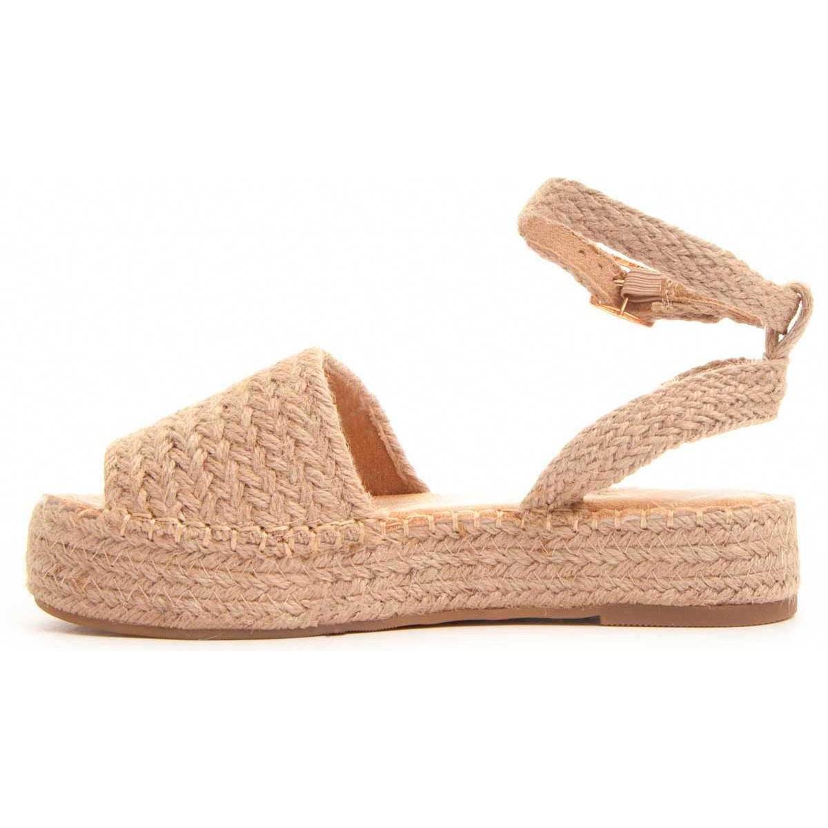 Sandalias de Plataforma - Beige - Altura: 4 cm