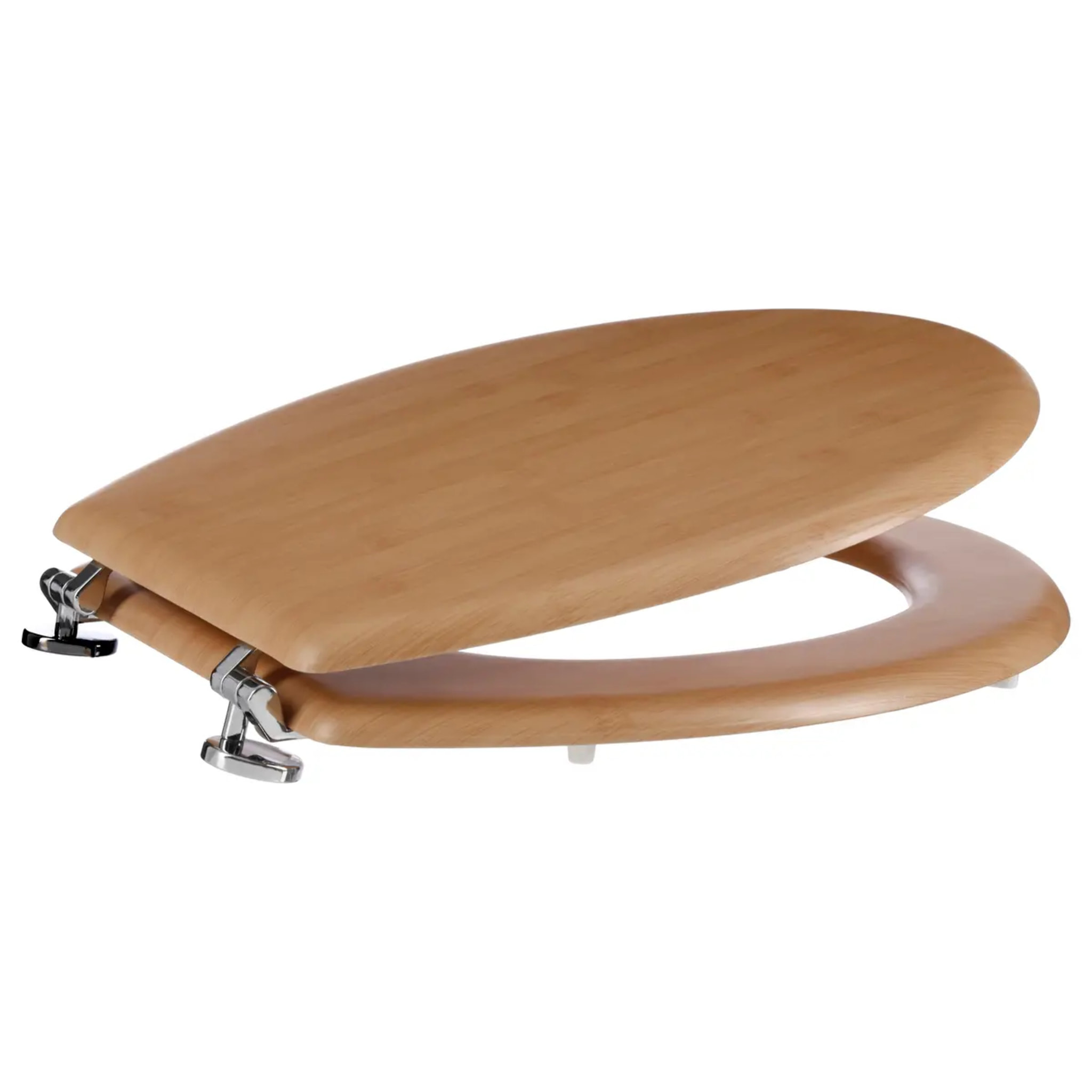 Abattant WC effet bambou en bois