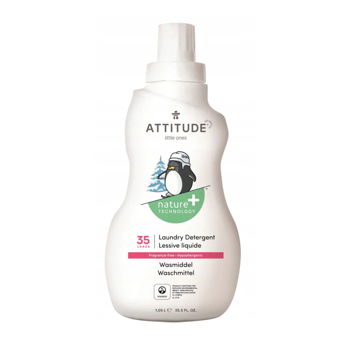 Detergente Sin Perfume lavadoras líquido Attitude 1,04 L