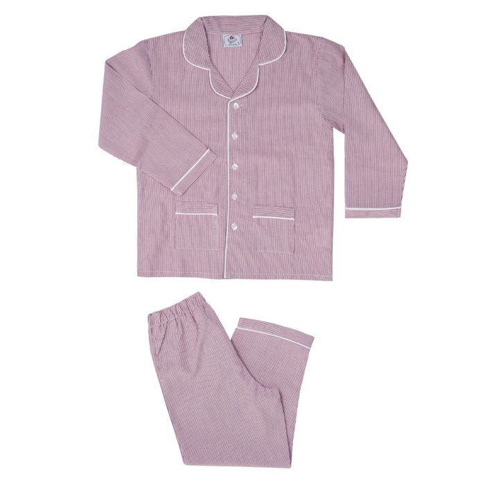 Pigiama leggero BAMBINO righe rosse