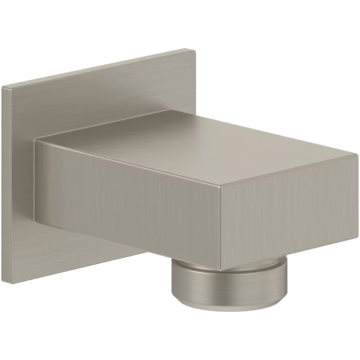 Coude de raccordement mural Universal rectangle Brushed Nickel Matt