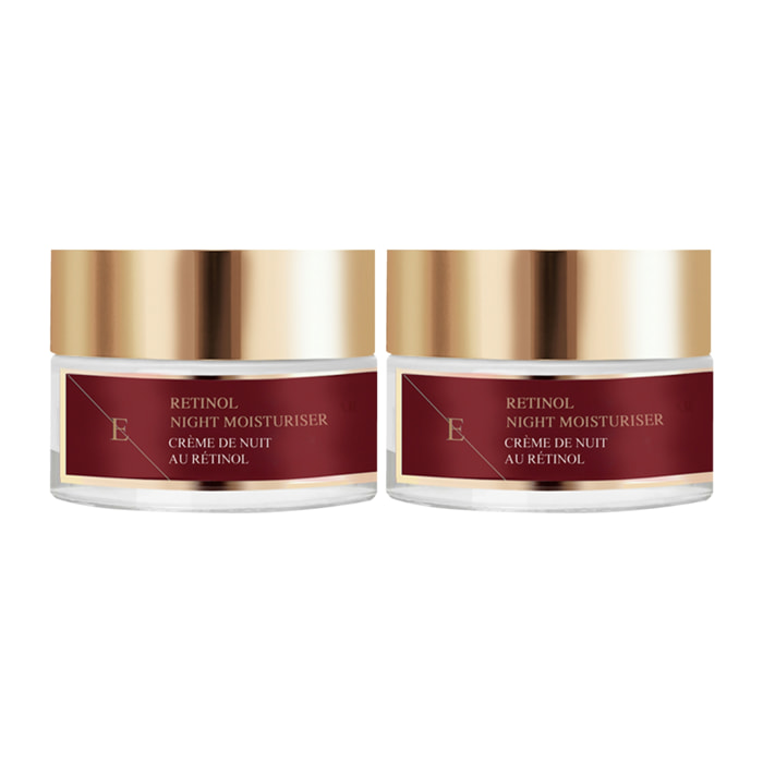 2x crema hidratante de noche con retinol