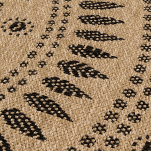 Tapis extérieur tissé kilim rond PAVE