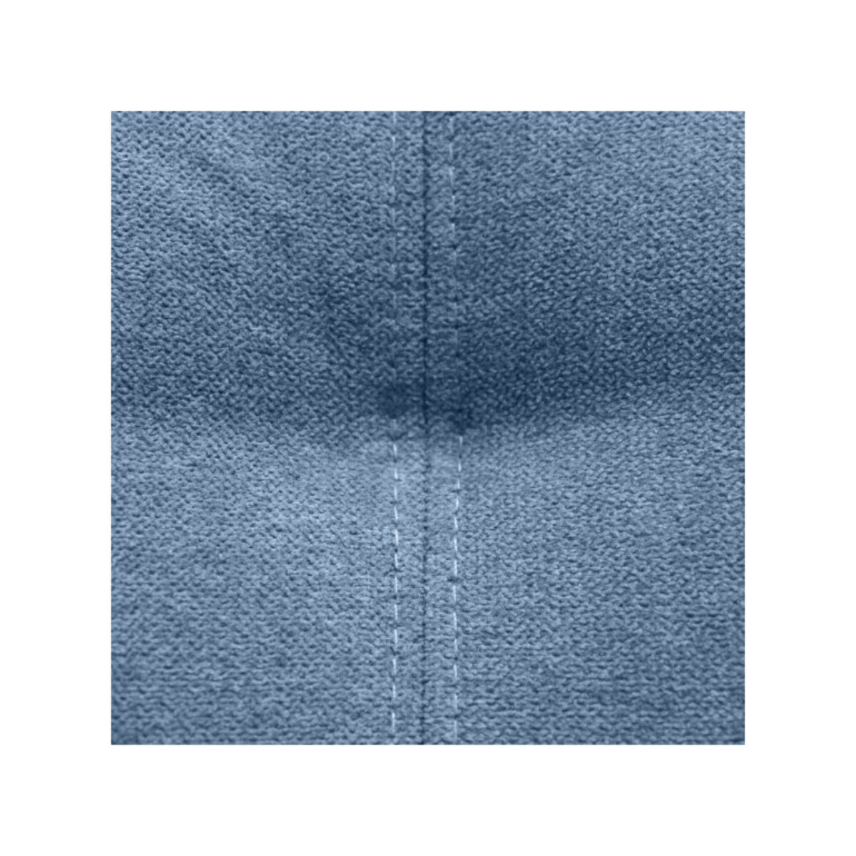 Fauteuil rotatif en tissu bleu avec accoudoirs en simili gris - BERGEN