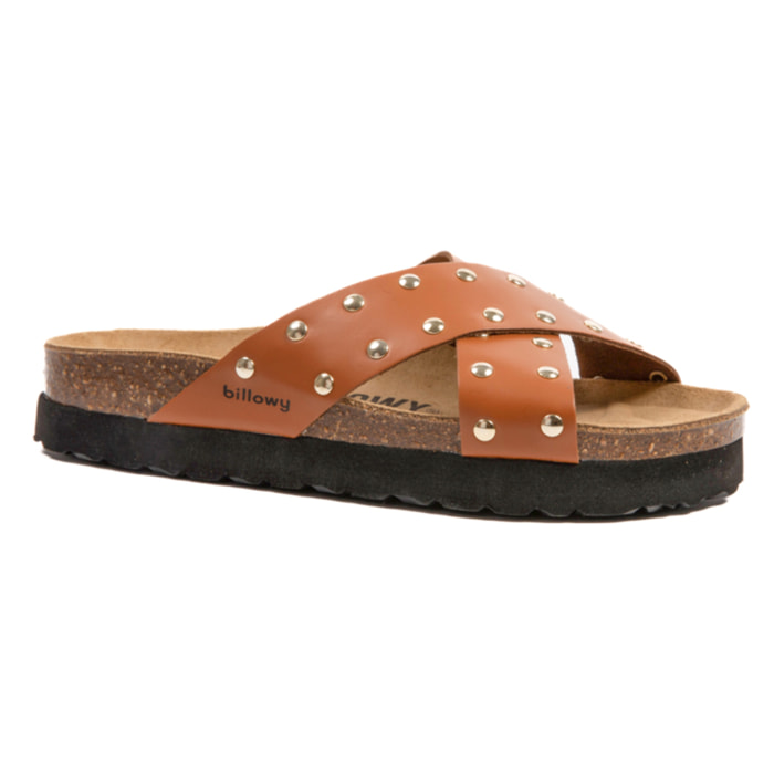 SANDALO CON ZEPPA BILLOWY MARRONE