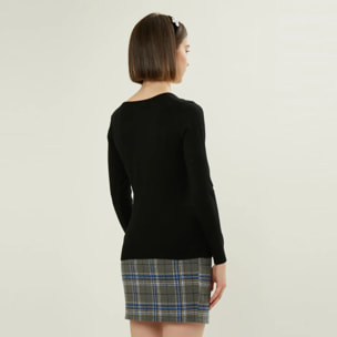 PULLOVER BASIC CON SCOLLO A V