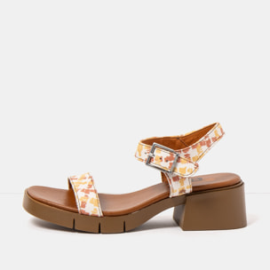 Sandalias con tacón 2060 FANTASY VICHY / VARSOVIA color Vichy