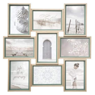 Pêle-mêle "Moly" bois 9 photos