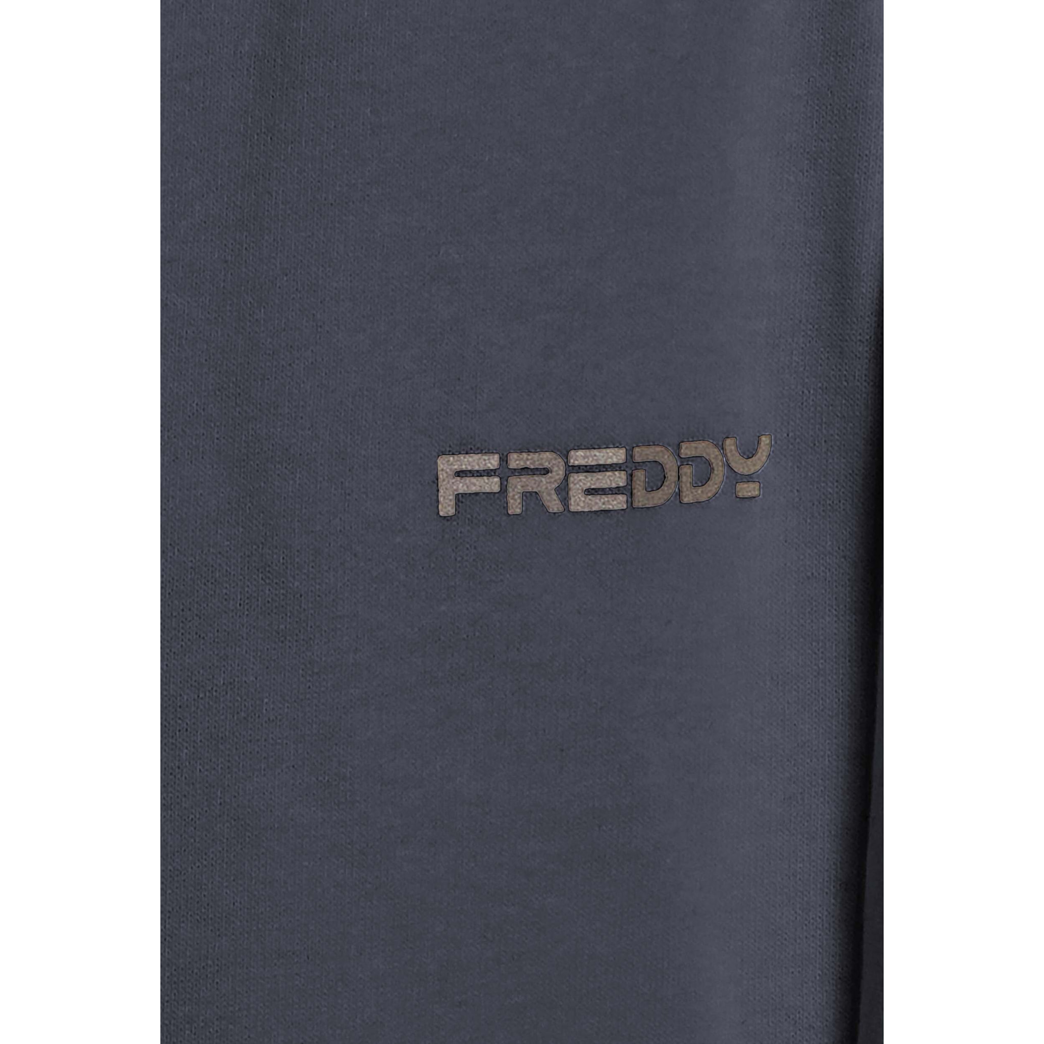 Pantaloni in felpa di cotone con fondo e vita in costina