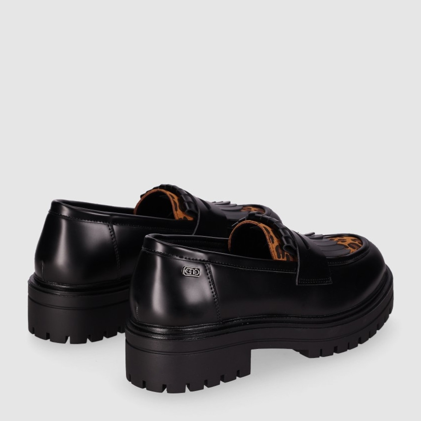 Zapatos de Piel Sintética - Leopardo - Tacón: Bajo