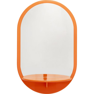 Miroir Groove 110x70cm orange Kare Design