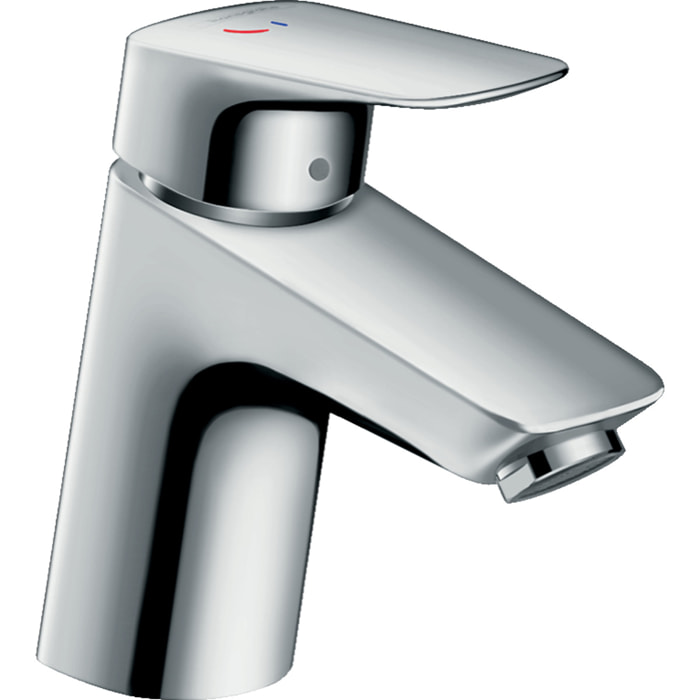 Mitigeur de lavabo HANSGROHE Logis CH3 CoolStart, avec tirette et vidage synthétique chromé - 71072000