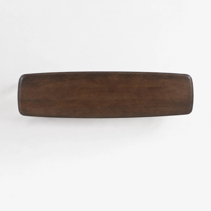 Console en bois de manguier massif marron foncé 150 cm - Maya
