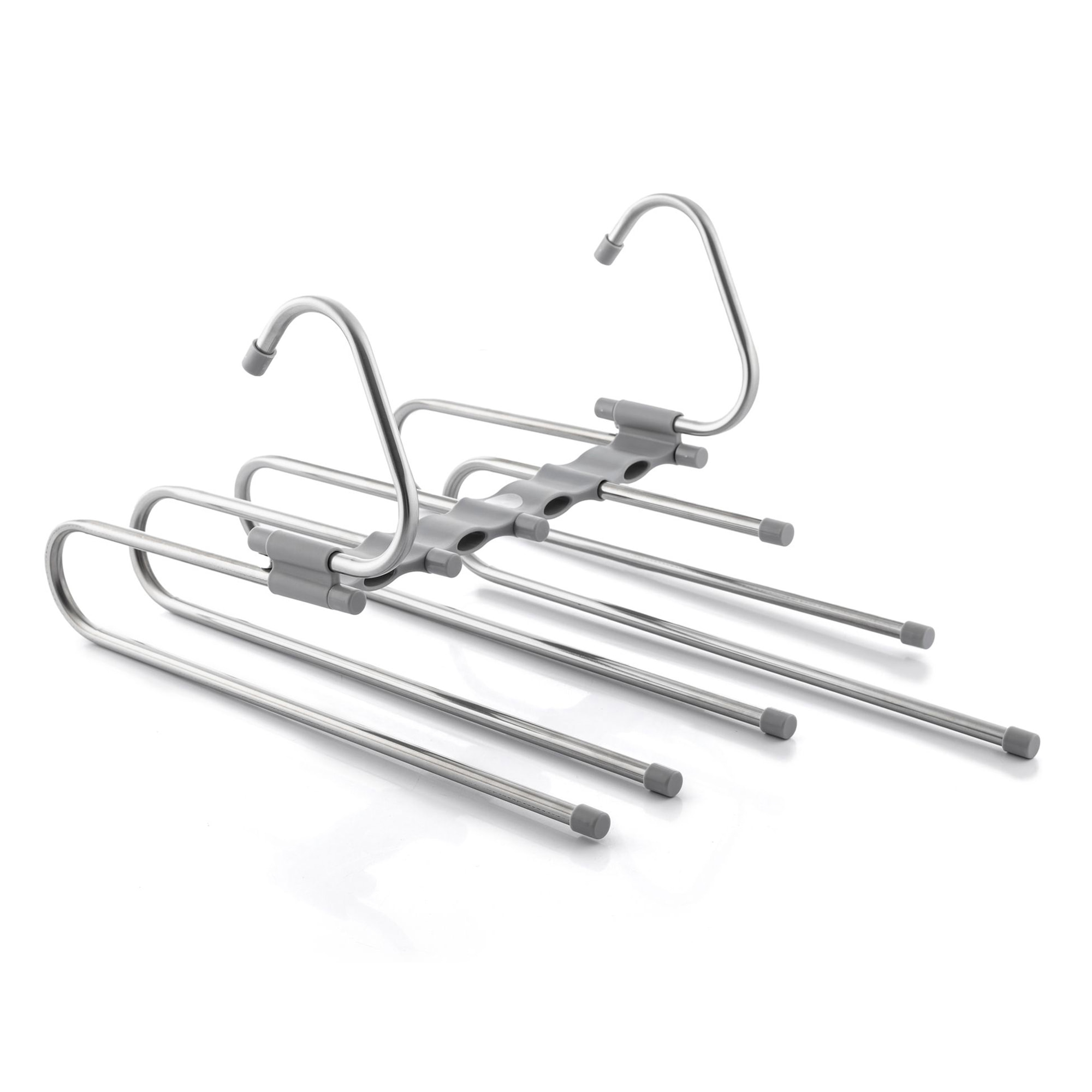 Gruccia per pantaloni 5 in 1 - grigio - 47x18x6 cm