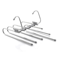 Gruccia per pantaloni 5 in 1 - grigio - 47x18x6 cm
