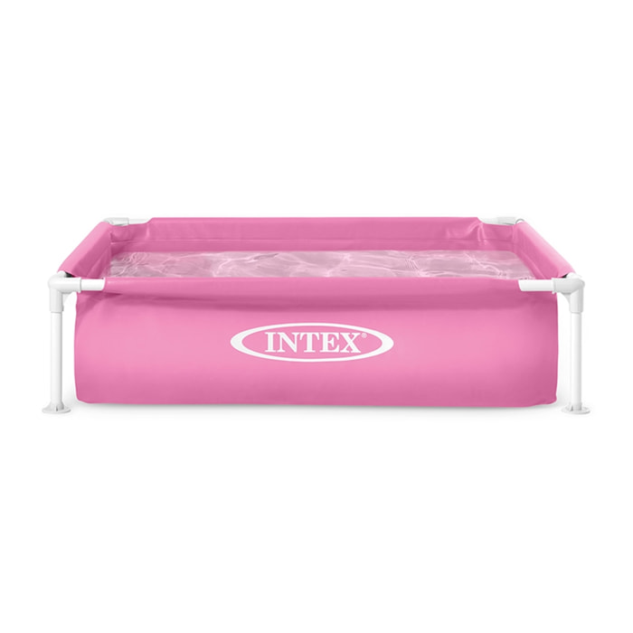 Intex Piscina Mini Frame Rosa, 122x122x30 cm