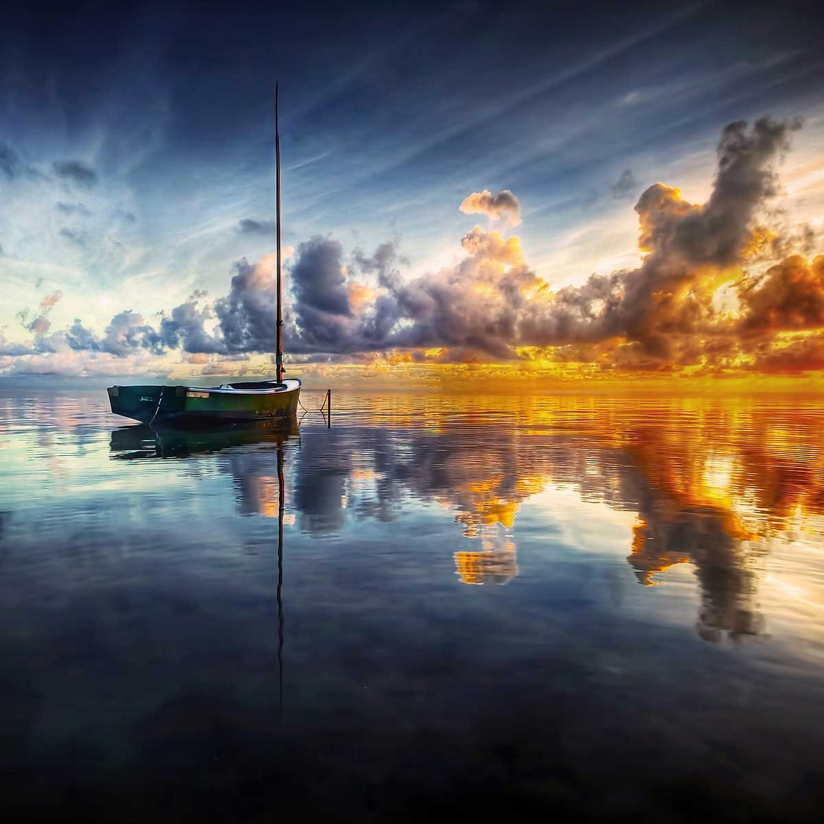 Tableau beauté des lacs Tableau alu Dibond