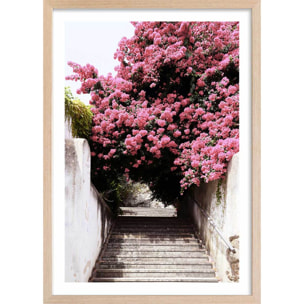 Affiche welcometoportugal secret street Affiche + cadre en bois - Chêne