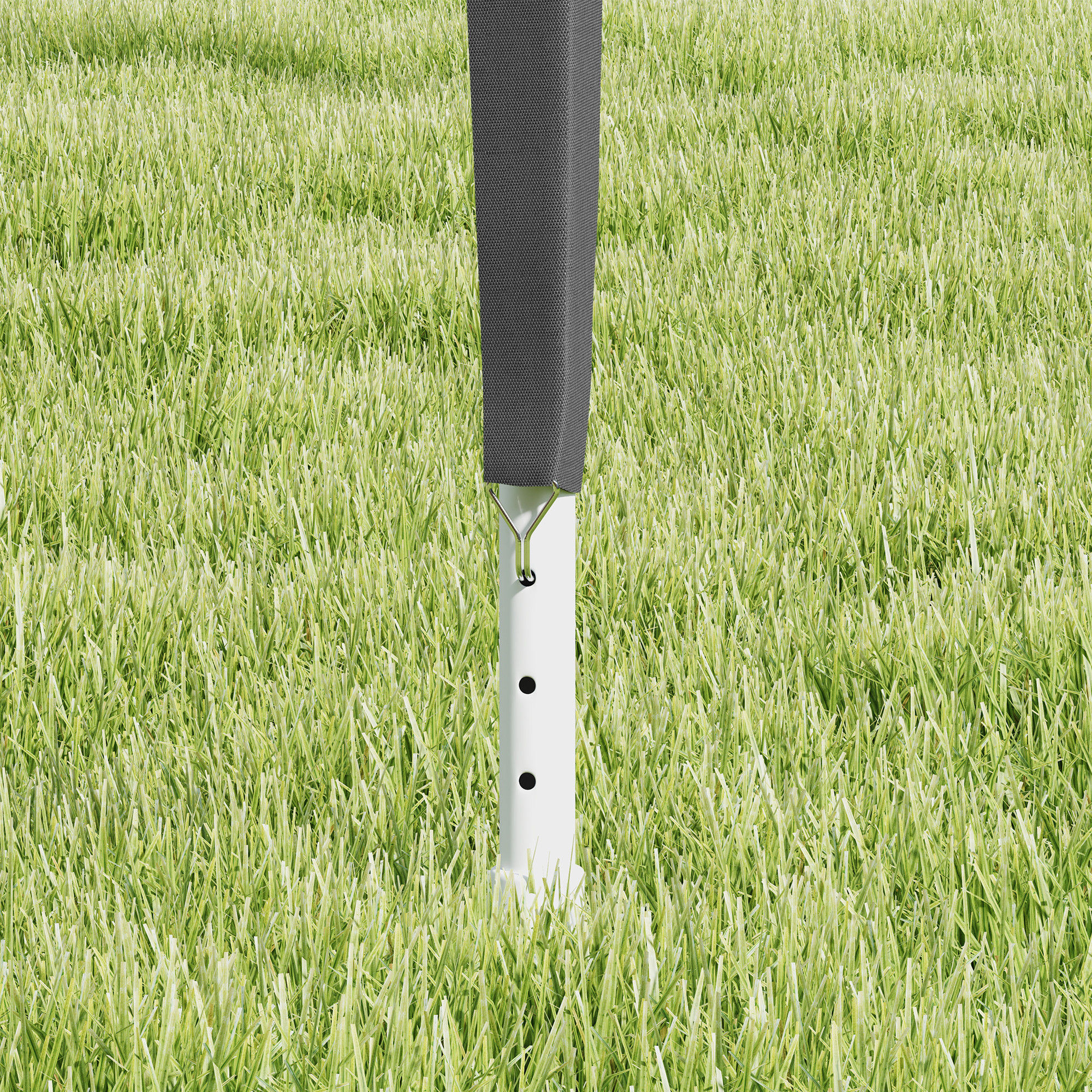 Tonnelle barnum 3 x 3 m acier PE imperméable 90g/m² gris