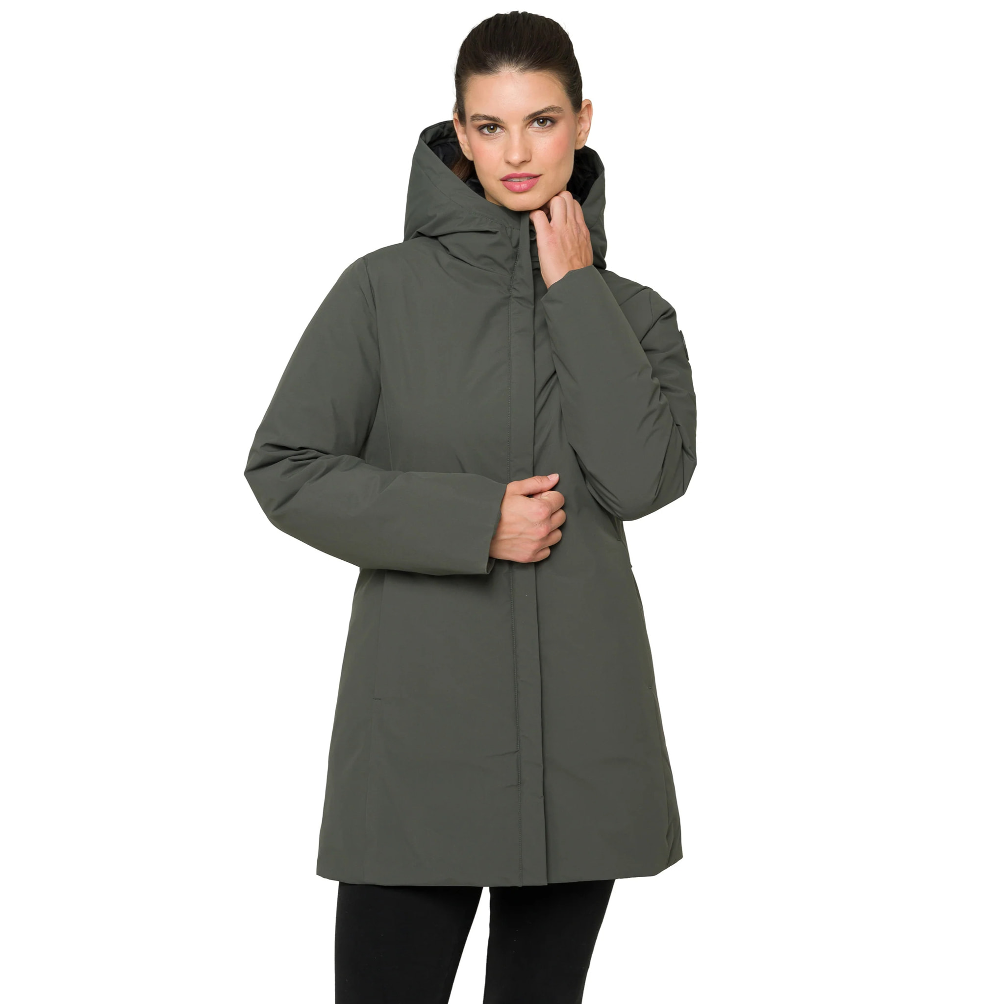Parka NAKEELA imbottito impermeabile verde