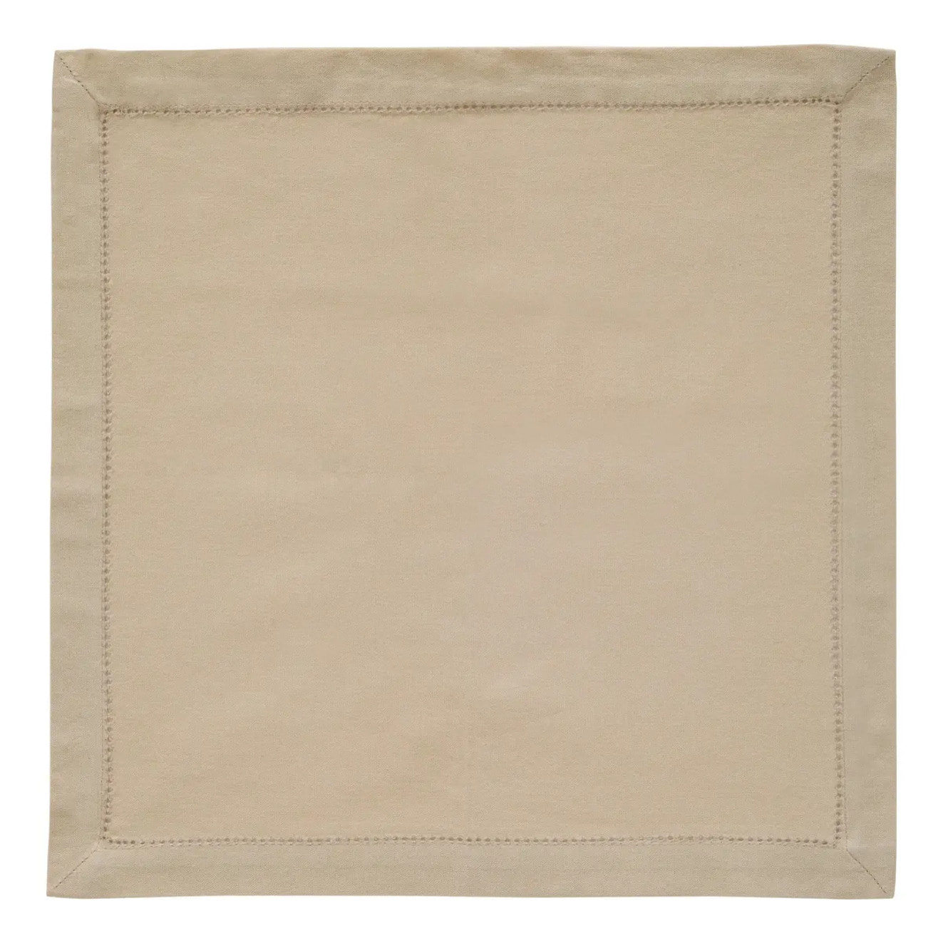 Serviette de table Jane 40x40 beige lin en coton