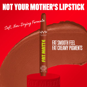 NYX Professional Makeup Fat Matte Rouge à Lèvres Mat Crémeux Beary Nude