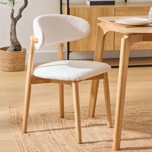 Lot de 2 chaises "Sari" blanc