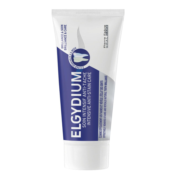 Elgydium - Dentifrice Pâte Brillance et Soins Intensif Anti-Tache 30ml