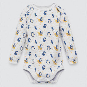 Set di tutina corta e maglietta a maniche lunghe per neonato Penguin Toy