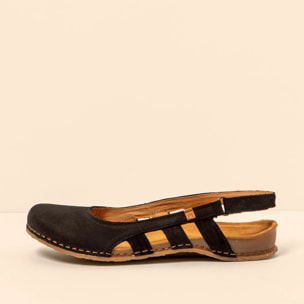 Sandalias N5817 NOBUCK LAVADO BLACK /PANGLAO color Black