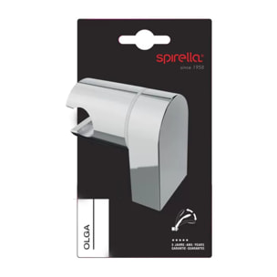 Support mural orientable pour pommeau de douche chromé – Réglable – Olga ABS