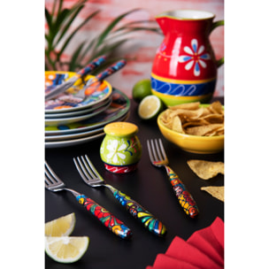 Service 16 couverts Excelsa – Acapulco, Acier Multicolore