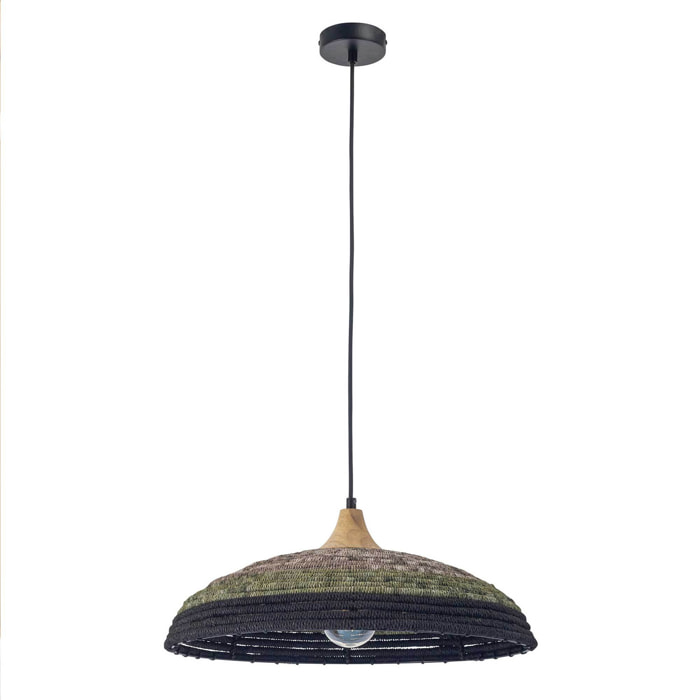 Forlight Korg lampara colgante con pantalla de cuerda natural Ø500mm para bombilla E27