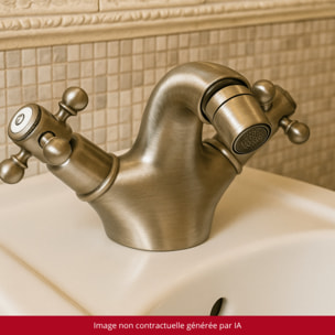 Mélangeur bidet monotrou PAINI Tiffany Gris Acier