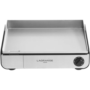 Plancha électrique LAGRANGE Pro 50M noir à poser, 50x40 cm + kit d'accessoires