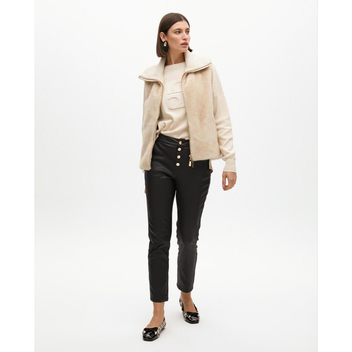 Gilet di Pelliccia con Zip