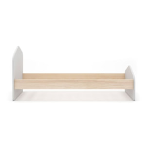 Cama juvenil Misty Cloud Blanco - Oak Soft