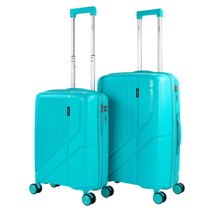 Juego De Maletas Rígidas Pp Itaca 761300 Viaje Pp Itaca Turquesa
