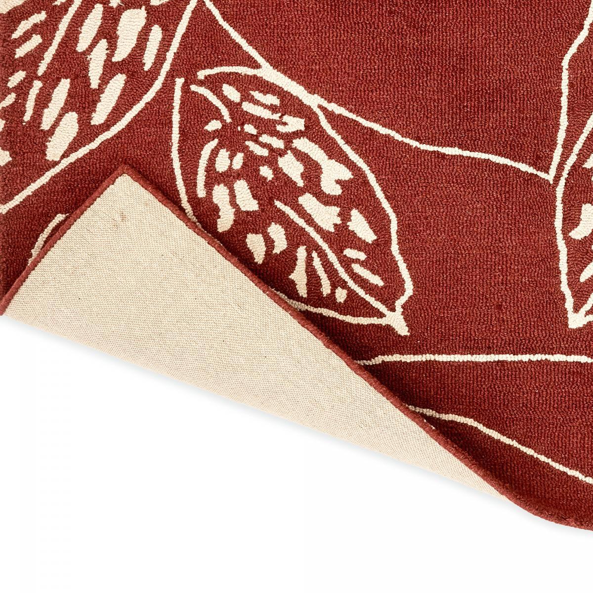 Tapis salon et chambre fait à la main en laine motif floral CHICDOUE