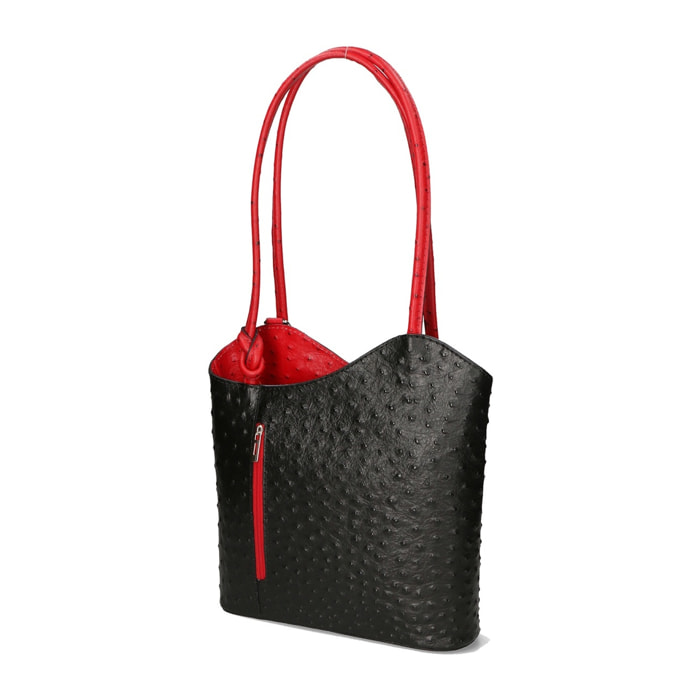 Zaino da donna in vera pelle - Modello Charlotte - 28.0 x 25.0 x 9.0 cm