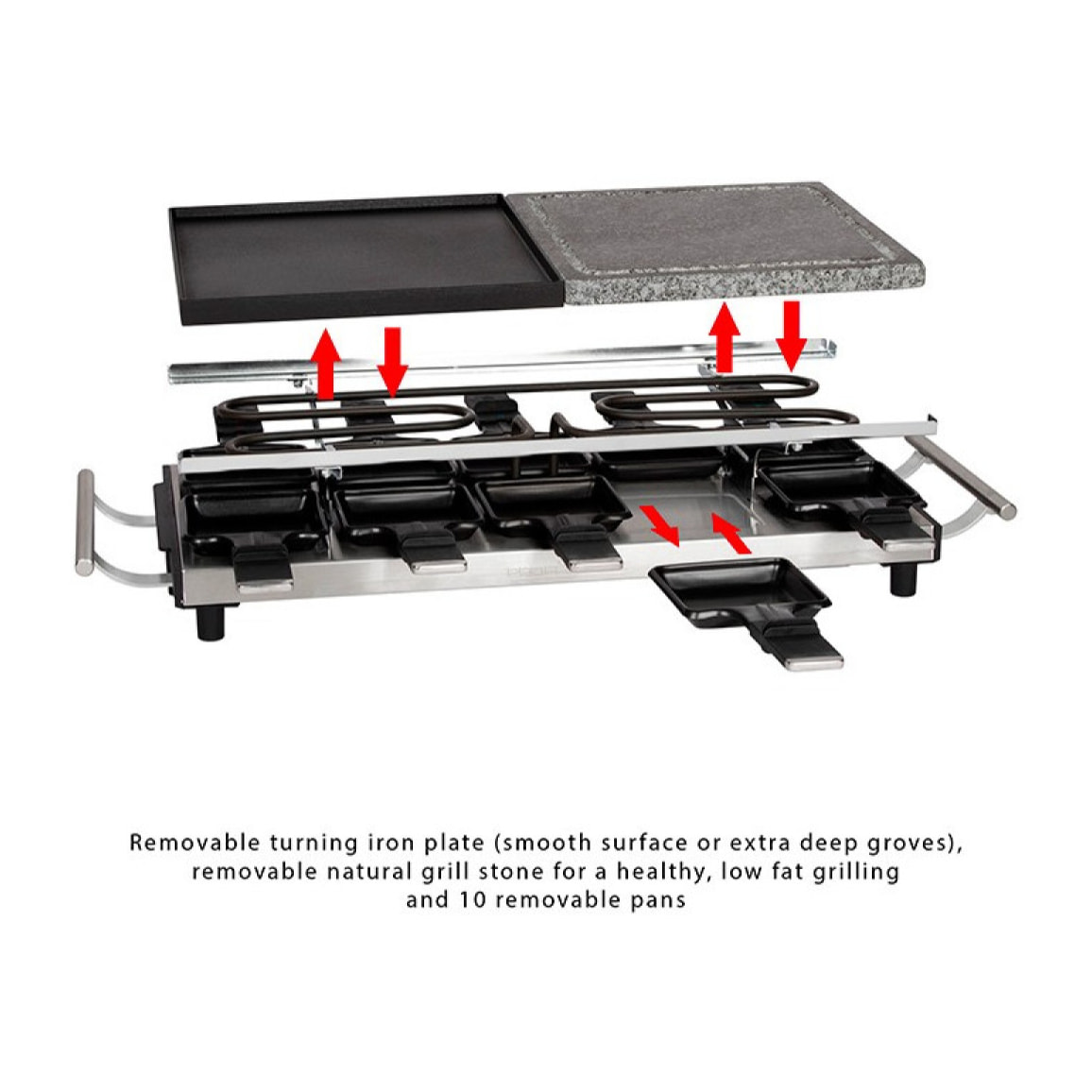 Raclette-gril 2 en 1 Proficook PC-RG 1144