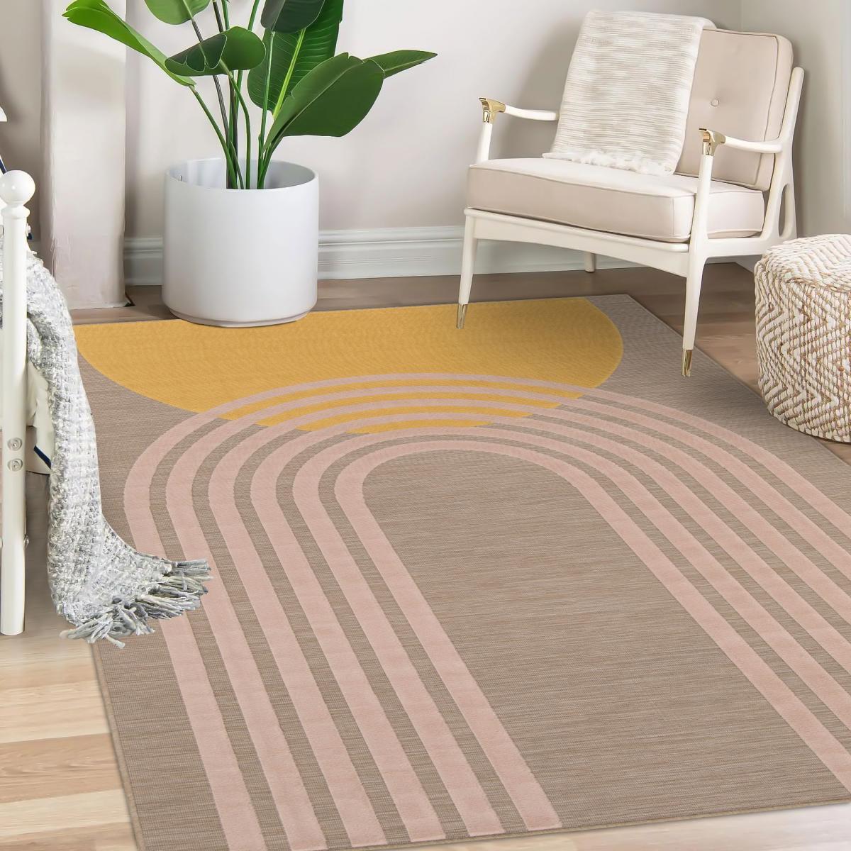 Tapis extérieur tissé kilim rectangle GOVU