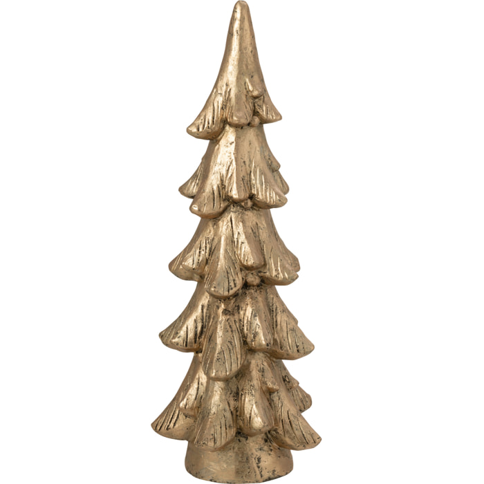 J-Line décoration sapin de Noël Base Ronde - magnésium - or - large