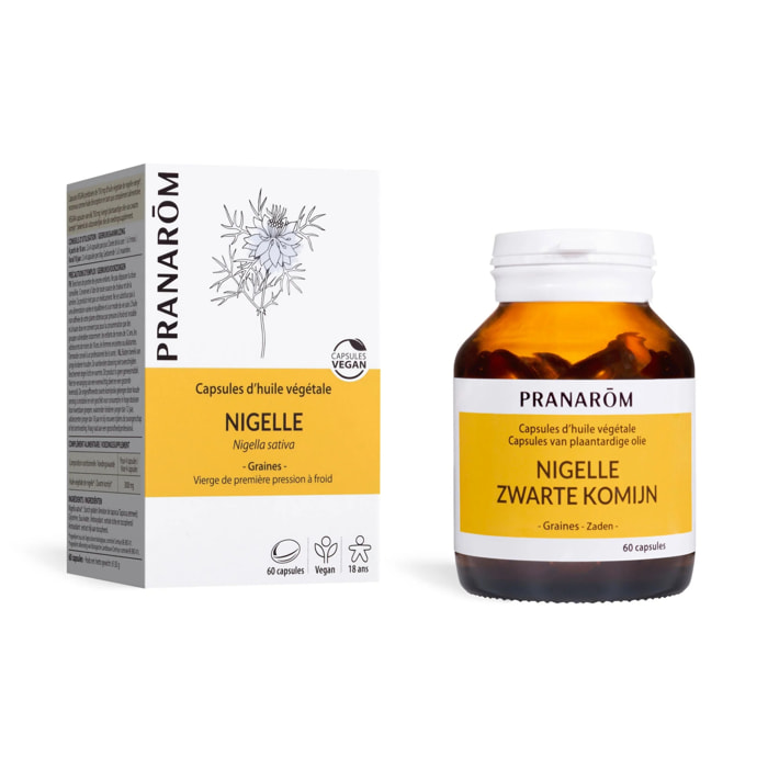 Pranarom - Capsules d'Huile Végétale de Nigelle - 60 capsules