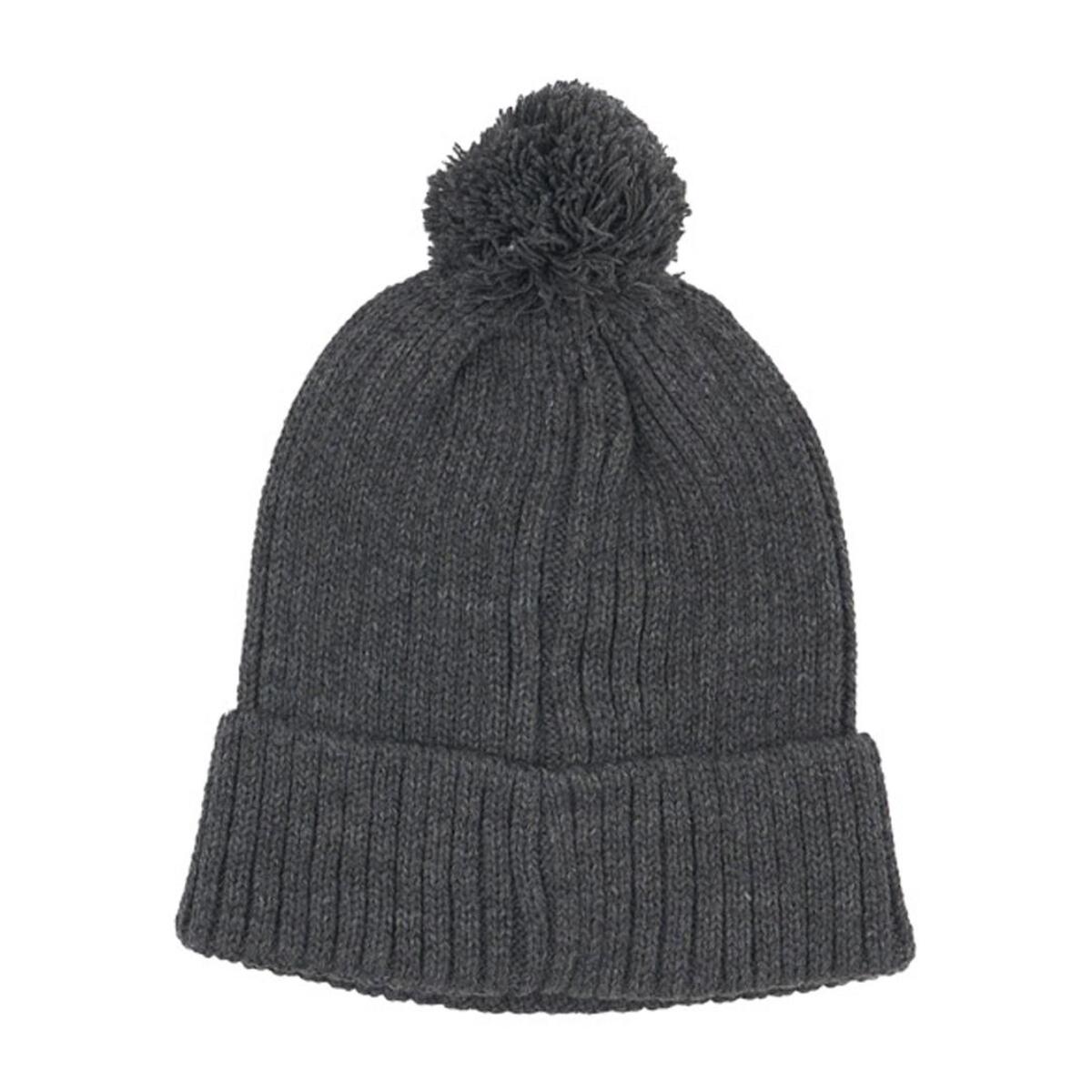 Cappello in maglia con pon pon da donna Basic