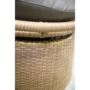 BORABORA - Balancelle de jardin en résine tressée